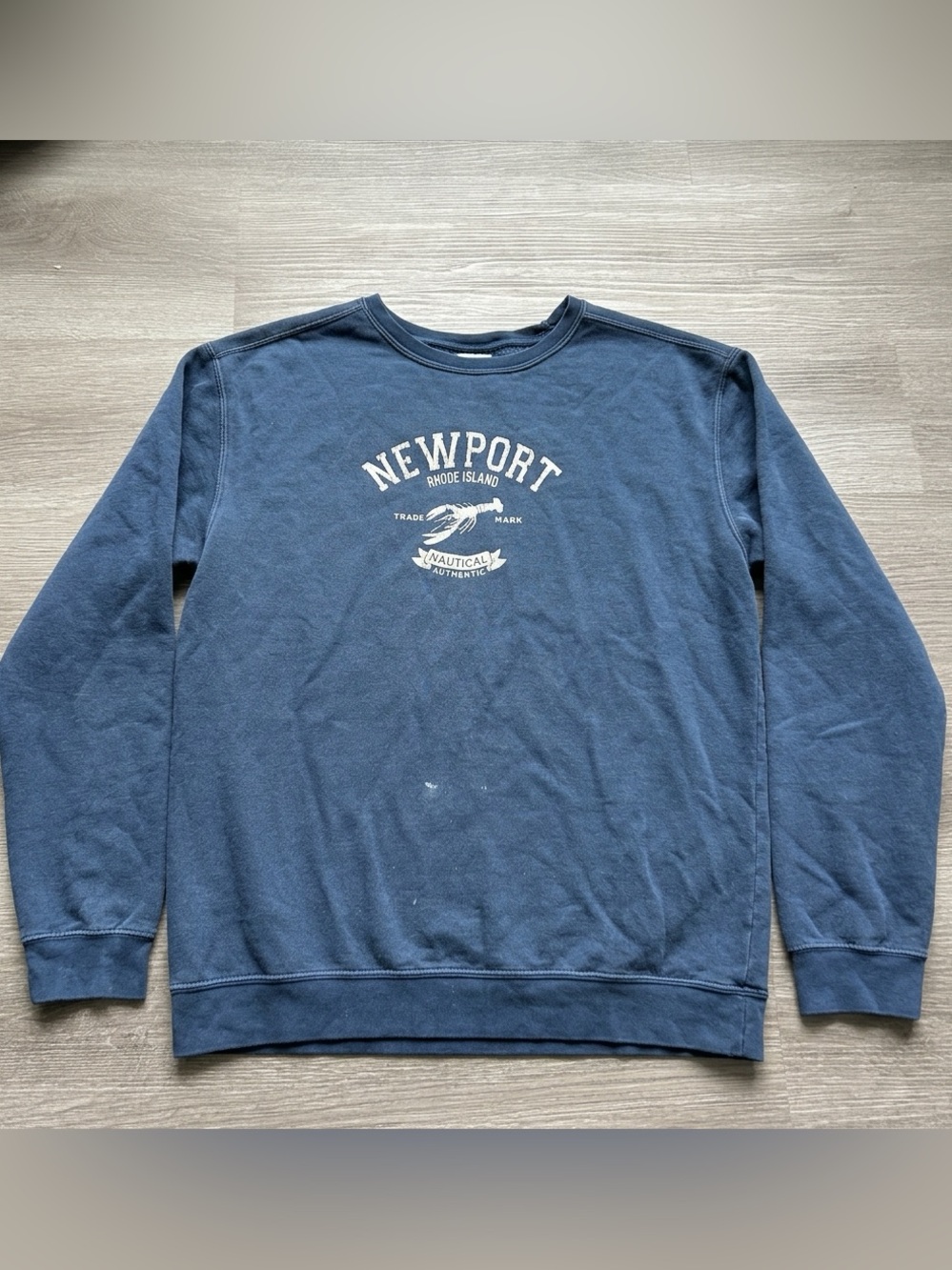 Vintage Newport Rhode Island Nautical Navy Crewneck Sweatshirt - size M